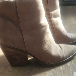 Madden GIRL Women's Tan Suede Ankle Boots